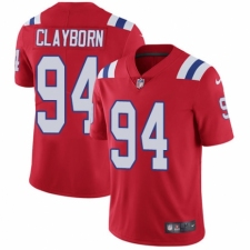 Youth Nike New England Patriots #94 Adrian Clayborn Red Alternate Vapor Untouchable Limited Player NFL Jersey