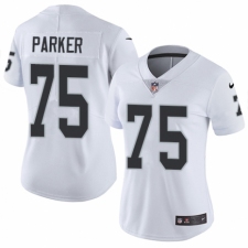 Women's Nike Oakland Raiders #75 Brandon Parker White Vapor Untouchable Elite Player NFL Jersey