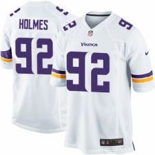 Men's Nike Minnesota Vikings #92 Jalyn Holmes Game White NFL Jersey