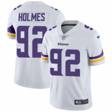 Men's Nike Minnesota Vikings #92 Jalyn Holmes White Vapor Untouchable Limited Player NFL Jersey