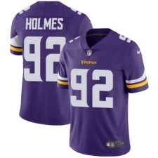 Youth Nike Minnesota Vikings #92 Jalyn Holmes Purple Team Color Vapor Untouchable Limited Player NFL Jersey