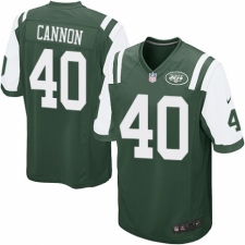 Men's Nike New York Jets #40 Trenton Cannon Game Green Team Color NFL Jersey