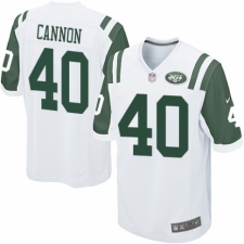 Men's Nike New York Jets #40 Trenton Cannon Game White NFL Jersey