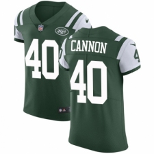 Men's Nike New York Jets #40 Trenton Cannon Green Team Color Vapor Untouchable Elite Player NFL Jersey