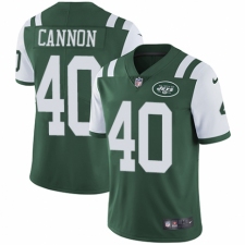 Men's Nike New York Jets #40 Trenton Cannon Green Team Color Vapor Untouchable Limited Player NFL Jersey
