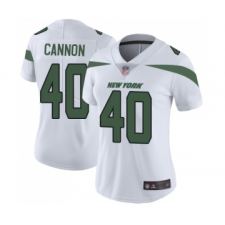 Women's New York Jets #40 Trenton Cannon White Vapor Untouchable Limited Player Football Jersey