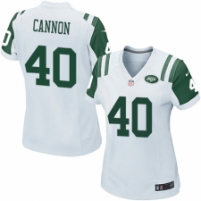 Women's Nike New York Jets #40 Trenton Cannon Game White NFL Jersey