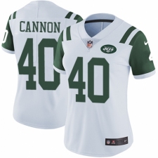 Women's Nike New York Jets #40 Trenton Cannon White Vapor Untouchable Elite Player NFL Jersey