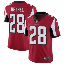 Men's Nike Atlanta Falcons #28 Justin Bethel Red Team Color Vapor Untouchable Limited Player NFL Jersey