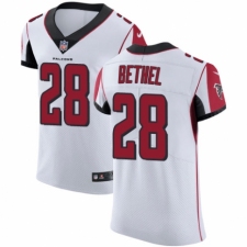 Men's Nike Atlanta Falcons #28 Justin Bethel White Vapor Untouchable Elite Player NFL Jersey