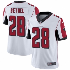 Men's Nike Atlanta Falcons #28 Justin Bethel White Vapor Untouchable Limited Player NFL Jersey
