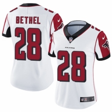 Women's Nike Atlanta Falcons #28 Justin Bethel White Vapor Untouchable Elite Player NFL Jersey