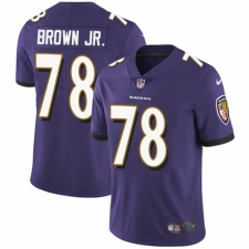 Men's Nike Baltimore Ravens #78 Orlando Brown Jr. Purple Team Color Vapor Untouchable Limited Player NFL Jersey