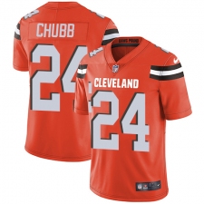 Men's Nike Cleveland Browns #24 Nick Chubb Orange Alternate Vapor Untouchable Limited Player NFL Jersey