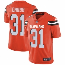 Men's Nike Cleveland Browns #31 Nick Chubb Orange Alternate Vapor Untouchable Limited Player NFL Jersey