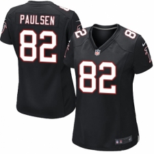 Women's Nike Atlanta Falcons #82 Logan Paulsen Game Black Alternate NFL Jersey
