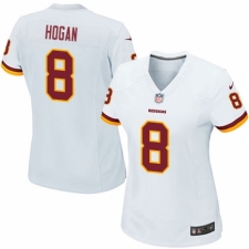 Women's Nike Washington Redskins #8 Kevin Hogan Game White NFL Jersey