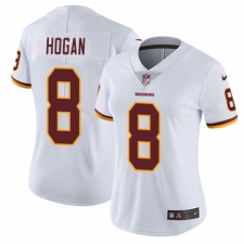 Women's Nike Washington Redskins #8 Kevin Hogan White Vapor Untouchable Elite Player NFL Jersey