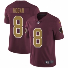Youth Nike Washington Redskins #8 Kevin Hogan Burgundy Red/Gold Number Alternate 80TH Anniversary Vapor Untouchable Limited Player NFL Jersey