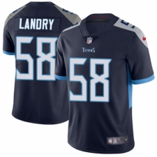 Men's Nike Tennessee Titans #58 Harold Landry Navy Blue Team Color Vapor Untouchable Limited Player NFL Jersey