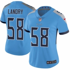 Women's Nike Tennessee Titans #58 Harold Landry Light Blue Alternate Vapor Untouchable Limited Player NFL Jersey