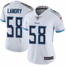 Women's Nike Tennessee Titans #58 Harold Landry White Vapor Untouchable Elite Player NFL Jersey