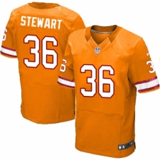 Men's Nike Tampa Bay Buccaneers #36 M.J. Stewart Elite Orange Glaze Alternate NFL Jersey