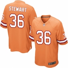 Youth Nike Tampa Bay Buccaneers #36 M.J. Stewart Elite Orange Glaze Alternate NFL Jersey