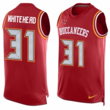 Men's Nike Tampa Bay Buccaneers #31 Jordan Whitehead Limited Red Player Name & Number Tank Top NFL Jersey