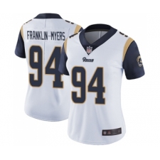 Women's Los Angeles Rams #94 John Franklin-Myers White Vapor Untouchable Limited Player Football Jersey