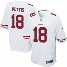 Men's Nike San Francisco 49ers #18 Dante Pettis Game White NFL Jersey