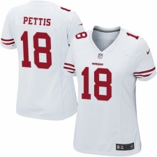 Women's Nike San Francisco 49ers #18 Dante Pettis Game White NFL Jersey