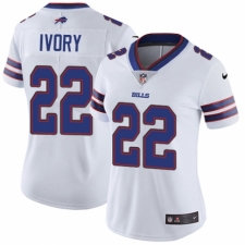 Women's Nike Buffalo Bills #22 Chris Ivory White Vapor Untouchable Limited Player NFL Jersey