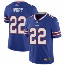 Youth Nike Buffalo Bills #22 Chris Ivory Royal Blue Team Color Vapor Untouchable Limited Player NFL Jersey