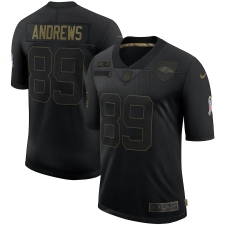 Men's Baltimore Ravens #89 Mark Andrews Black Nike 2020 Salute To Service Limited Jersey