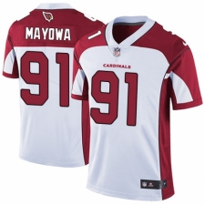 Men's Nike Arizona Cardinals #91 Benson Mayowa White Vapor Untouchable Limited Player NFL Jersey
