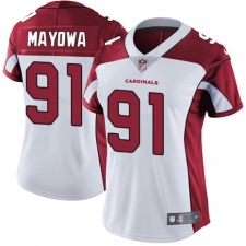 Women's Nike Arizona Cardinals #91 Benson Mayowa White Vapor Untouchable Elite Player NFL Jersey