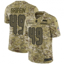 Men's Nike Seattle Seahawks #49 Shaquem Griffin Limited Camo 2018 Salute to Service NFL Jersey