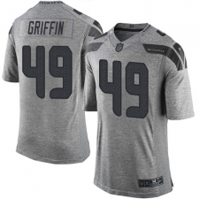 Men's Nike Seattle Seahawks #49 Shaquem Griffin Limited Gray Gridiron NFL Jersey