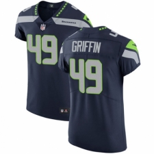 Men's Nike Seattle Seahawks #49 Shaquem Griffin Navy Blue Team Color Vapor Untouchable Elite Player NFL Jersey