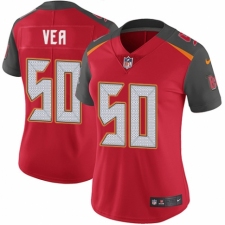 Women's Nike Tampa Bay Buccaneers #50 Vita Vea Red Team Color Vapor Untouchable Elite Player NFL Jersey