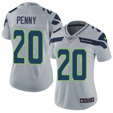 Women's Nike Seattle Seahawks #20 Rashaad Penny Grey Alternate Vapor Untouchable Limited Player NFL Jersey