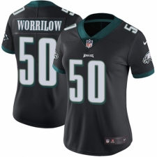 Women's Nike Philadelphia Eagles #50 Paul Worrilow Black Alternate Vapor Untouchable Limited Player NFL Jersey