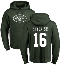 NFL Nike New York Jets #16 Terrelle Pryor Sr. Green Name & Number Logo Pullover Hoodie