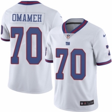 Men's Nike New York Giants #70 Patrick Omameh Elite White Rush Vapor Untouchable NFL Jersey