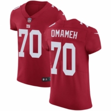 Men's Nike New York Giants #70 Patrick Omameh Red Alternate Vapor Untouchable Elite Player NFL Jersey