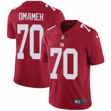 Men's Nike New York Giants #70 Patrick Omameh Red Alternate Vapor Untouchable Limited Player NFL Jersey