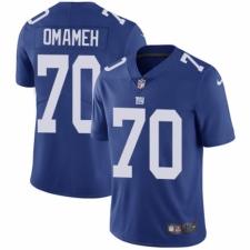 Men's Nike New York Giants #70 Patrick Omameh Royal Blue Team Color Vapor Untouchable Limited Player NFL Jersey