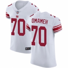 Men's Nike New York Giants #70 Patrick Omameh White Vapor Untouchable Elite Player NFL Jersey
