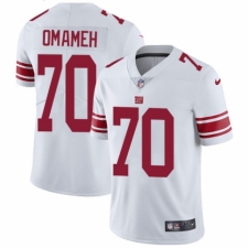 Men's Nike New York Giants #70 Patrick Omameh White Vapor Untouchable Limited Player NFL Jersey